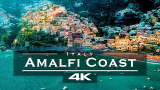 Amalfi Coast Italy 🇮🇹  by drone 4K [upl. by Glad]