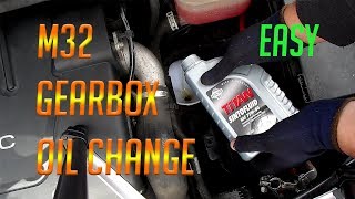 M32 gearbox oil change easy DIY transmission [upl. by Oliver159]