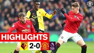 Highlights  Watford 20 Manchester United  Premier League 201920 [upl. by Gnohp790]