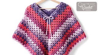 How to Crochet Easy Child Poncho [upl. by Merrily211]