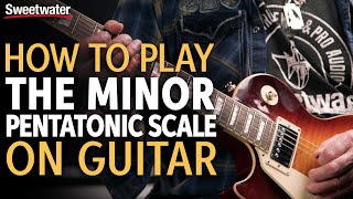 How to Play the Minor Pentatonic Scale On Guitar [upl. by Nuahsal]