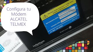 Configurar módem ALCATEL TELMEXFibra  configurar contraseña y visualizar equipos conectados [upl. by Ahnavas822]