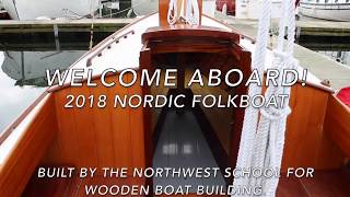 2018 Nordic Folkboat  Interior Walk Through [upl. by Nigem]