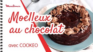 Moelleux au chocolat avec COOKEO  Les recettes Moulinex [upl. by Nahtanod]