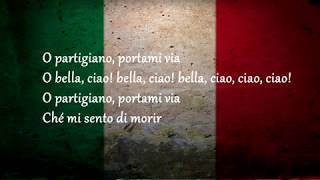 Bella Ciao  İtalian  Lyrics [upl. by Eniffit287]