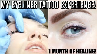 MY PERMANENT EYELINER TATTOO EXPERIENCE  Fully Healed [upl. by Naejarual567]