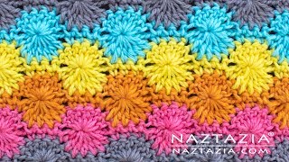 HOW to CROCHET CATHERINES WHEEL  Crochet Stitch Pattern by Naztazia [upl. by Gnohp]