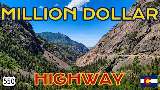 MILLION DOLLAR HIGHWAY Most Scenic Drive in the UNITED STATES  Colorado Route 550 [upl. by Eicyak]