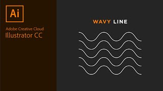 How to make a wavy line in Adobe Illustrator [upl. by Yirinec]