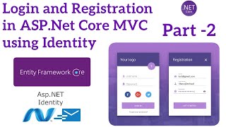 ASPNET Core MVC Login and Registration using Identity  Add Custom Fields  Part 2 [upl. by Camm]