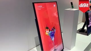 Heres A TV You Can Flip Sideways For Vertical Video Content Samsung Sero TV From CES 2020 [upl. by Ridglee]