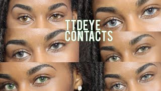 Best Colored Contacts For Dark Eyes TTDEYE TRYON [upl. by Hanzelin]