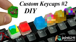 Making Custom Resin Keycaps 2  RESIN ART [upl. by Grosmark]