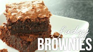 Homemade Fudgy Brownies How to Make Fudge Brownie Recipe [upl. by Gladine]