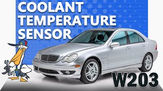 MercedesBenz W203 CClass Coolant Temperature Sensor Replacement [upl. by Clellan]