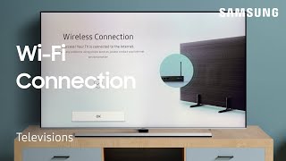 How to connect your TV to a WiFi Network  Samsung US [upl. by Yevreh]