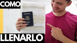 COMO LLENAR LA FORMA PARA EL PASAPORTE AMERICANO MODO FÁCIL [upl. by Omrellig]