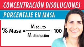 Concentración Porcentaje en MASA ⚗️ Disoluciones [upl. by Maisel515]