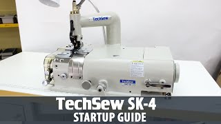 Techsew SK4 Leather Skiving Machine  Startup Guide [upl. by Il]