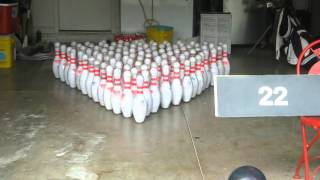 100 pin bowling in a garage [upl. by Yetti456]