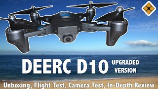 Deerc D10 Drone Review  Rated in 20 Categories  Upgraded Version  Flight Camera Unboxing [upl. by Arriet]