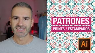 Diseño de patrones prints o estampados en Illustrator  Marco Creativo [upl. by Portia]