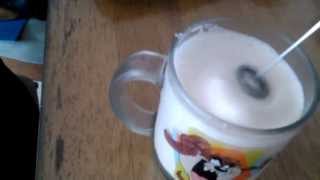 Aerolatte Review Frothing Cold Milk In Under 1 Minute [upl. by Harpole]