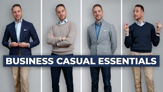 The ULTIMATE Business Casual Capsule Wardrobe  15 Menswear Wardrobe Essentials [upl. by Tish]