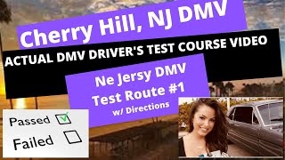 ACTUAL TEST ROUTE Cherry Hill NJ DMV Behind The Wheel Drivers Training New Jersey Driving Course 2 [upl. by Proctor]