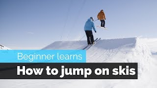 How to Jump on Skis  a Beginner Skiers Progression [upl. by Ahtenek41]