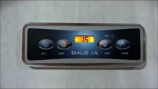 Setting The Temperature On The GS 100 Balboa Spa System By Hottubsuppliers [upl. by Barret]