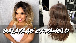 MECHAS BALAYAGE EN CASA CABELLO OSCURO [upl. by Ahseinaj950]