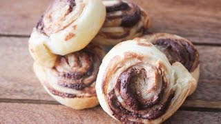 How To Make Peanut Butter And Nutella Pinwheels  By One Kitchen Episode 431 [upl. by Nytsirc]