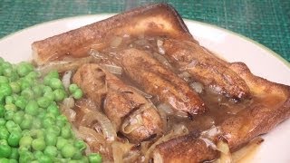 Toad in the Hole Recipe with Onion Gravy [upl. by Ainwat949]