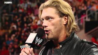 Edge shocks WWE Universe by announcing his retirement Raw April 11 2011 [upl. by Sadella]