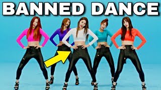 KPOP BΛNNED DANCE Before VS After [upl. by Burkley]