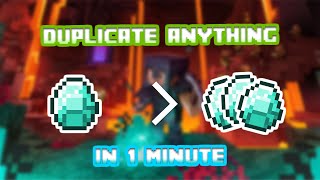 Easiest Every Item Duplication Glitch Minecraft Java 1165   Safe amp Reliable 1165 Duplication [upl. by Myrvyn]