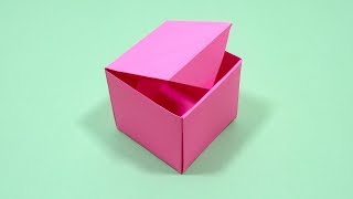 Easy Paper Box  How To Make Origami Box With Color Paper  DIY Paper Crafts [upl. by Llenol]