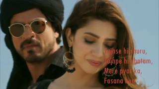 Zaalima  Raees  VIDEO LYRICS  Shah Rukh Khan amp Mahira Khan [upl. by Nomyt616]