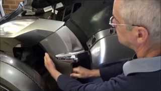 Canam Spyder RT  How to Remove Panels [upl. by Islek]