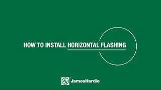 How To Install Horizontal Flashing [upl. by Haizek]