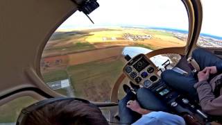 Full down autorotation  Guimbal Cabri G2 [upl. by Eitac]