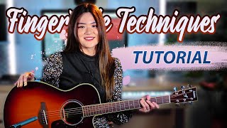 6 Fingerstyle Techniques I Always Play Tutorial  Josephine Alexandra [upl. by Jarlen770]