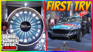 UPDATED HOW TO WIN THE PODIUM CAR EVERY SINGLE TIME IN GTA 5 ONLINE 2023 PODIUM WHEEL GLITCH [upl. by Collis]