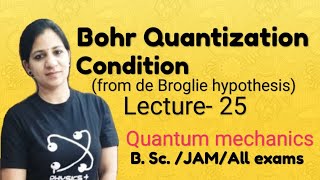 Bohr Quantization Condition from de Broglie hypothesis  BSc  MSc  IIT JAM  GATE [upl. by Belicia]