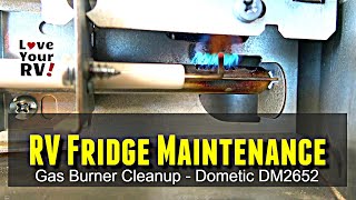 RV Fridge Maintenance  LP Gas Burner Cleanup [upl. by Eceer487]